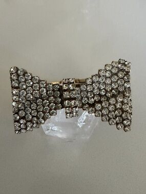 Crystal Bow Tie Cuff Bracelet